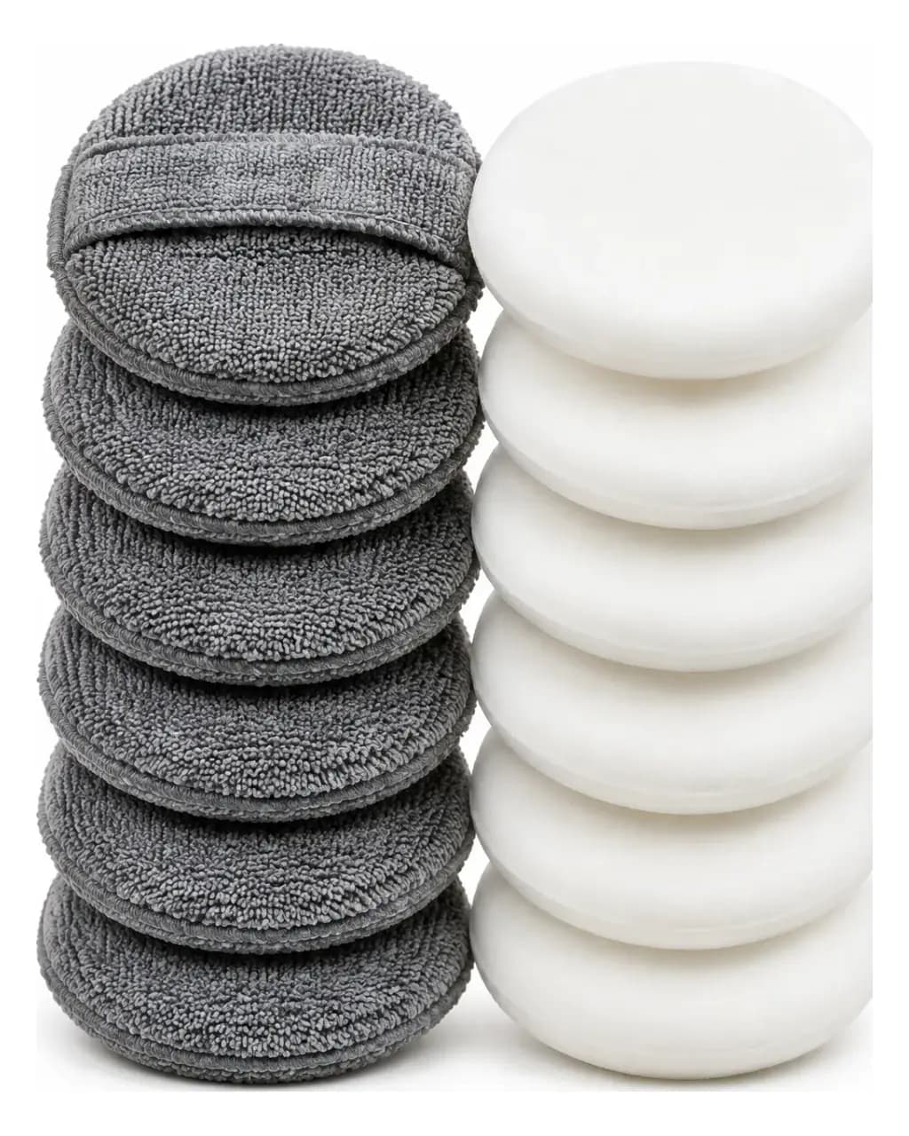 Tampons applicateurs (12 pièces, microfibre + mousse)