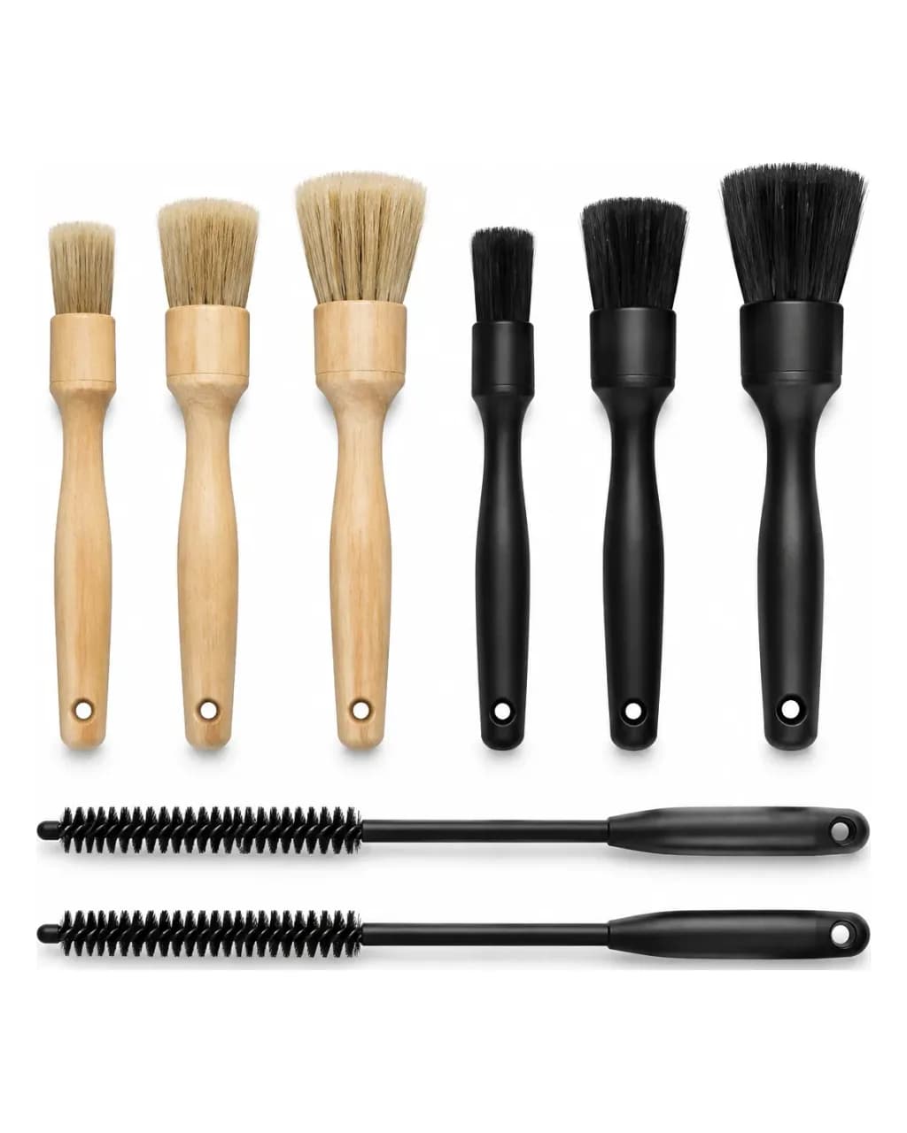 Set de brosses detailing (8 pièces) — vue 3