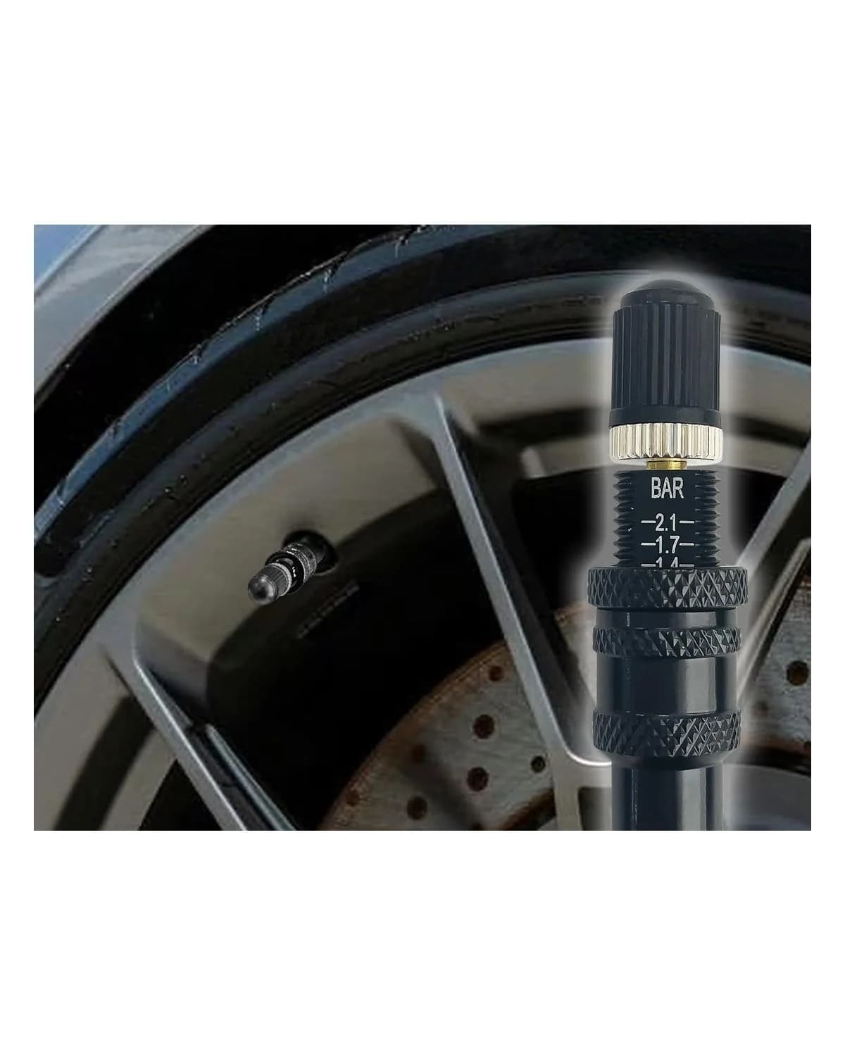 Dégonfleurs de pneus automatiques réglables 10–30 PSI, jeu de 4
